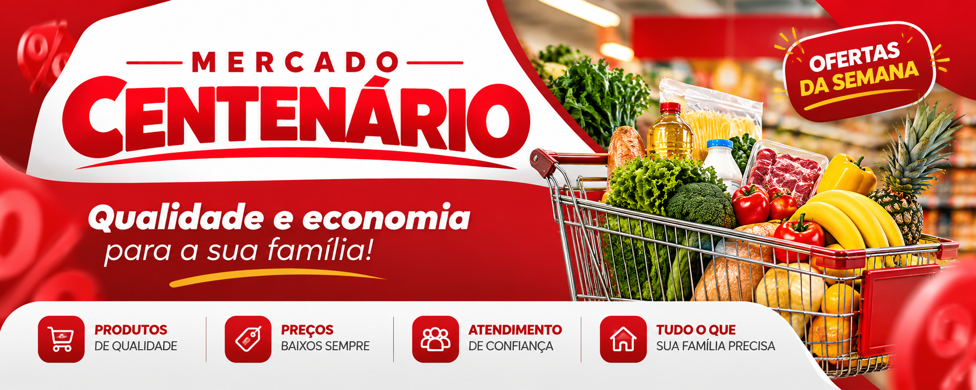 Mercado Centenário: qualidade e economia para a sua família
